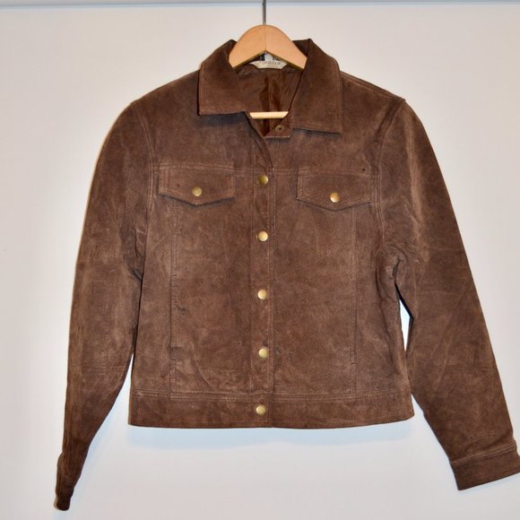 Dalia Suede Leather Jacket/Biker Jacket - Picture 1 of 7